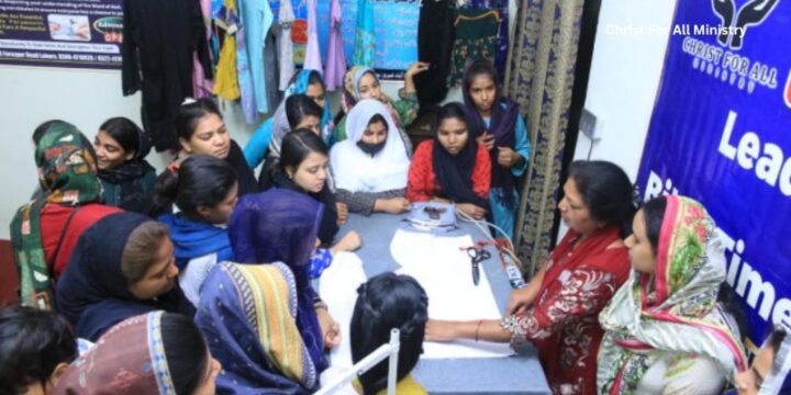 Report of sewing center opening in Youhanabad